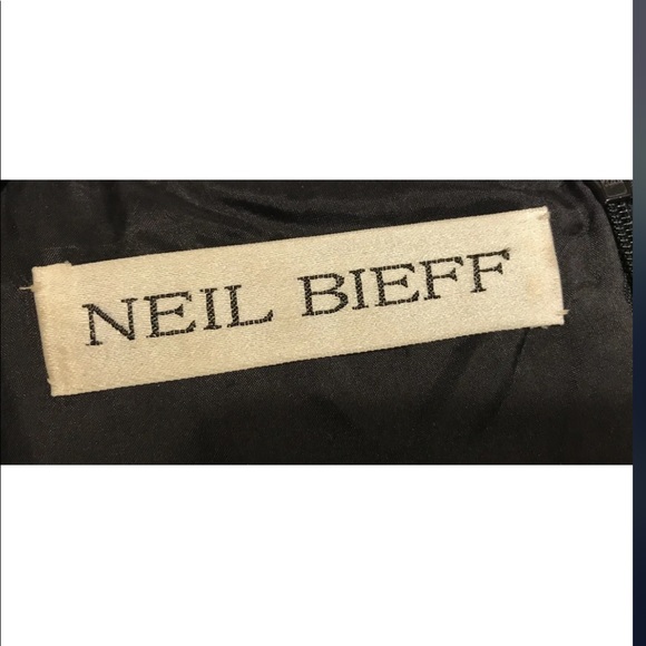 Neil Bieff vintage 80’s all black sequin dress approximate size 6 - Picture 4 of 8